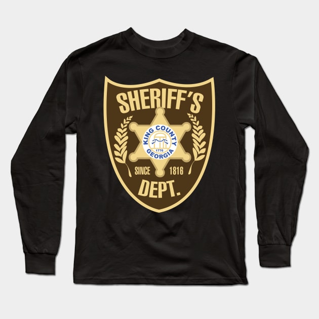 King County Sheriffs Department Long Sleeve T-Shirt by Meta Cortex